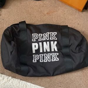 VS pink duffle bag